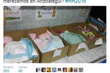Venezuelanos estão divulgando imagens nas redes sociais