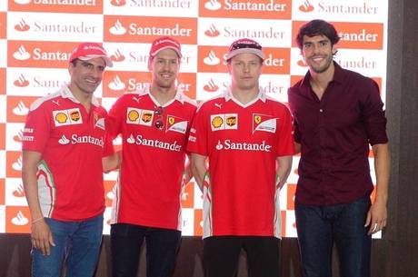 Marc Gené, Sebastian Vettel, Kimi Raikkonen e Kaká