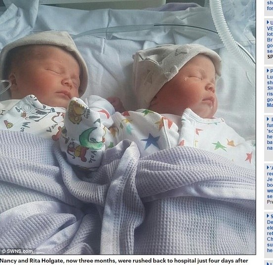 Segundo a publicação, elas voltaram ao hospital quatro dias
depois do nascimento. Como a mãe também começou a apresentar sintomas, os
médicos conseguiram fazer o diagnóstico preciso da doença e agir rapidamente.  Felizmente, as duas se recuperaram e voltaram
para casa. Mas os médicos alertaram que as crianças poderão ter deficiências em
decorrência da meningite no futuro