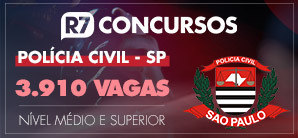 R7 CONCURSOS / POLICIA CIVIL - 298X138