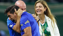 Leila quer Abel, maior técnico da história do Palmeiras, até 2027 (Fabio Menotti/Palmeiras)