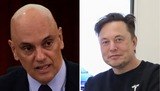 Musk chama Moraes de ditador e diz que ministro do STF tem Lula em 'coleira' (Marcelo Camargo/Agência Brasil, Ministério das Comunicações/Divulgação)