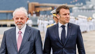 Presidente francês assina hoje ao menos 15 atos com Lula (Ricardo Stuckert/PR - 27.3.2024)