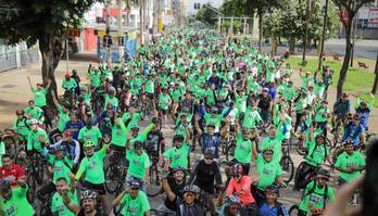 RECORD Goiás promove saúde e união com o "Bora de Bike" (Divulgação RECORD Goiás)