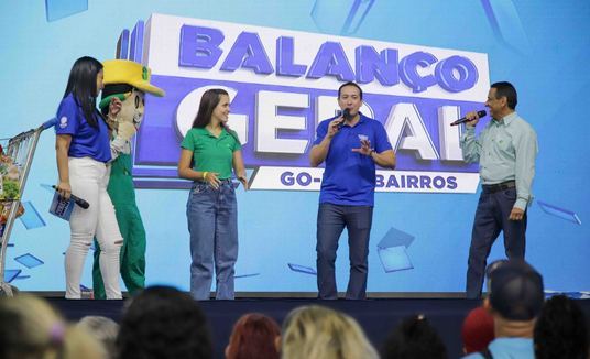 Balanço Geral nos Bairros fez a festa na cidade de Senador Canedo  (Divulgação RECORD Goiás)