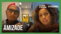 Live do Eliminado : Dynho e Sthefane negam romance - A Fazenda 13 (Reprodução)