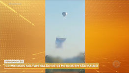 Balão lançado em São Paulo cai a 900 km de distância, em Minas Gerais (Reprodução)