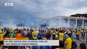 Ataques às sedes dos Três Poderes, em Brasília, completam um mês (Reprodução)