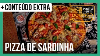 Pizza de sardinha é uma opção barata esaborosa para qualquer hora (Reprodução)