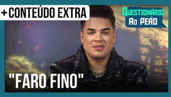 Questionário ao Peão: Lucas "Faro Fino" não perde as piadas sobre o reality | A Fazenda 14 (Reprodução)