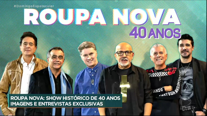 Roupa Nova faz show para comemorar 40 anos de carreira
