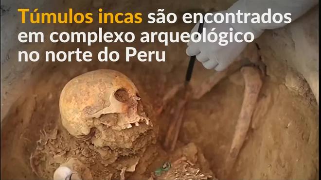 Túmulos incas são encontrados em complexo arqueológico no Peru