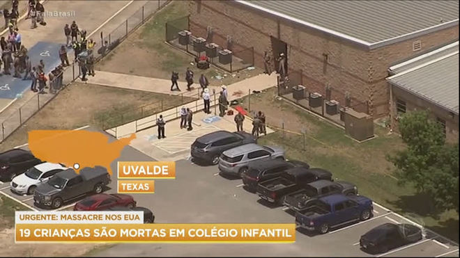 19 crianças e uma professora são mortas durante massacre em escola no Texas
