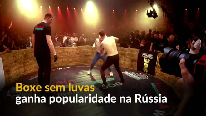 Noites de boxe sem luvas fazem sucesso na internet russa