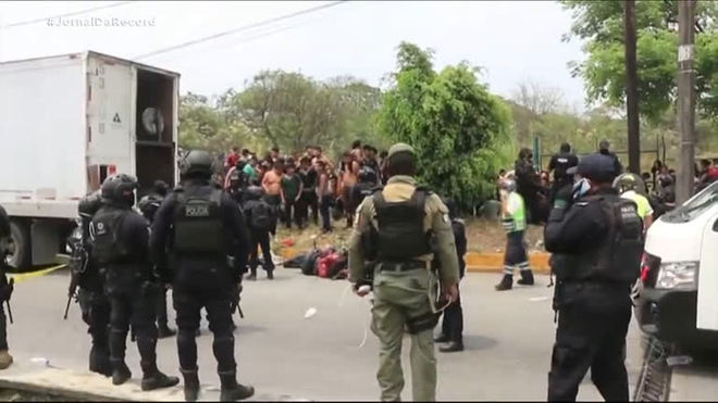 Caminhão com 280 migrantes é encontrado abandonado no México