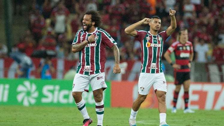 09/04/2023, Cariocão 2023 (Final - volta) - Fluminense 4x1 Flamengo - Local: Maracanã - Gols: Marcelo (30'/1º tempo), Germán Cano (34'/1º tempo e 11'/2º tempo) e Alexsander (20'/2º tempo) para o Fluminense; Ayrton Lucas (53'/2º tempo) para o Flamengo. / Fluminense campeão do Cariocão 2023. 