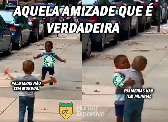 1) Apesar de ter chegado ao Mundial de Clubes duas vezes recentemente, o Palmeiras ainda convive com a piada sobre não ter conquistado a competição.