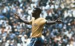 1º - Pelé: 77 gols em 92 jogos pela seleção