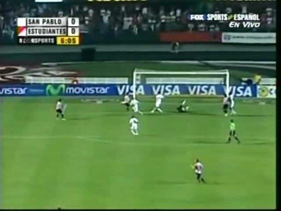 10/05/2006 - Estudiantes 1 x 0 São Paulo (Libertadores 2006) - Pelas quartas de final da Libertadores, Alayes fez o gol solitário da equipe argentina.