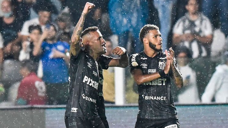 11º lugar: SANTOS (37 pontos) - 29 jogos - Libertadores: 14.4% / Sul-Americana: 74.6% / Rebaixamento: 1.4%