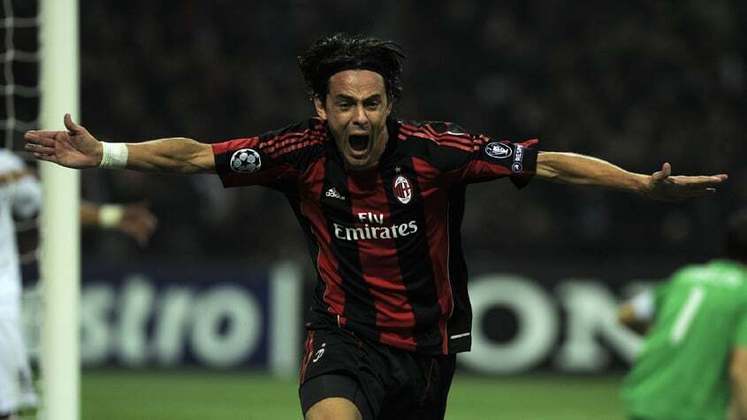 12º lugar (empate entre dois nomes): Filippo Inzaghi (atacante/Itália): 46 gols em 81 jogos.