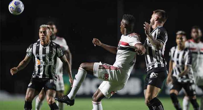 13° colocado - SÃO PAULO (27 pontos) - 22 jogos - Título: 0,019% - G6: 10,6% - Rebaixamento: 10%