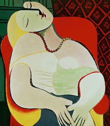 13° lugar: O Sonho - Autor: Pablo Picasso - Ano: 1932 - Valor: 155 milhões de dólares