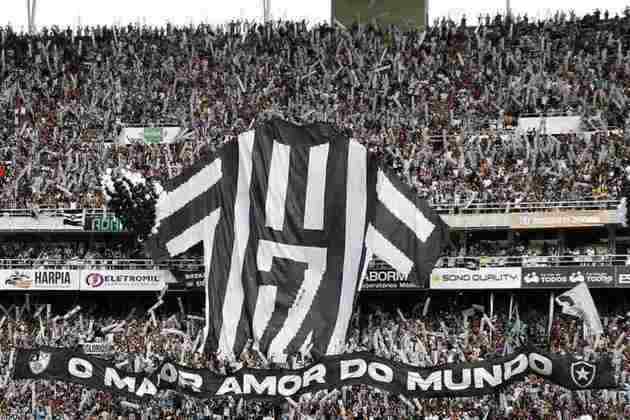 14º lugar - Botafogo: 4.326.612 inscritos no geral (1.359.999 no Facebook, 1.437.650 no Twitter, 788.163 no Instagram, 382.000 no YouTube e 358.800 no TikTok)