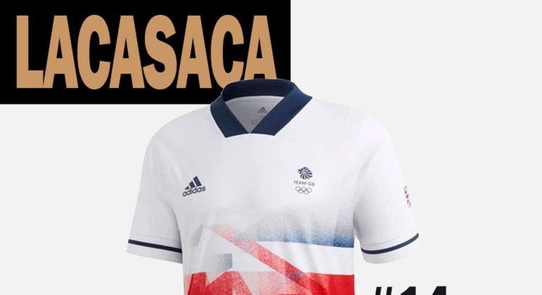 14º lugar: camisa 1 da seleção olímpica feminina da Grã-Bretanha