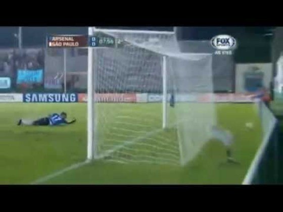 14/03/2013 – Arsenal de Sarandí 2×1 São Paulo (Libertadores 2013) - Pela fase de grupos, o Tricolor perdeu na Argentina. Braghieri e Ortiz fizeram para os hermanos, com Aloísio descontando.