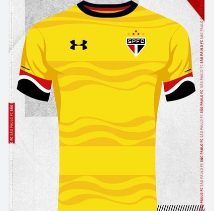 14/08/2016: A principal inspiração para esta camisa foram os desenhos das ondas que contornam o estádio do Morumbi. O modelo foi usado na derrota por 1 a 0 para o Botafogo