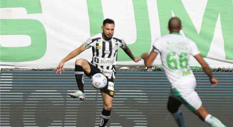 16° colocado - SANTOS (24 pontos) - 22 jogos - Título: 0% - G6: 1,4% - Rebaixamento: 41,9%