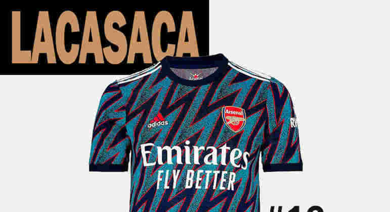 16º lugar: camisa 3 do Arsenal-ING