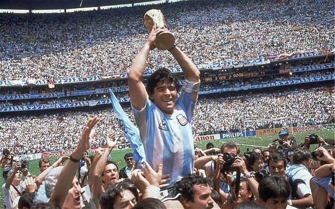 1986 - Campeão da Copa do Mundo: Argentina (2º título)