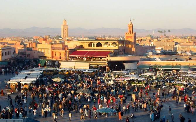 2º) Marrakech (Marrocos) - A baixa eficiência na comunicação em inglês e a aparente falta de alegria das pessoas são pontos de realce no levantamento. 
