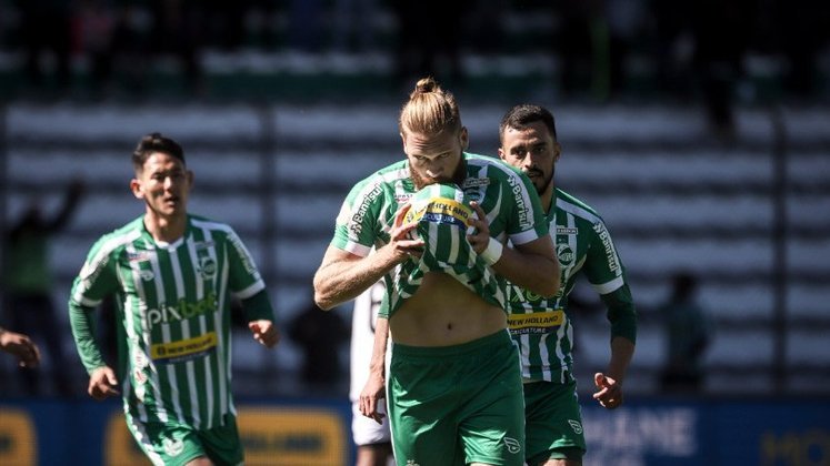 20º lugar: JUVENTUDE (17 pontos) - 23 jogos - Libertadores: 0.001% / Sul-Americana: 0.21% / Rebaixamento: 92.6%