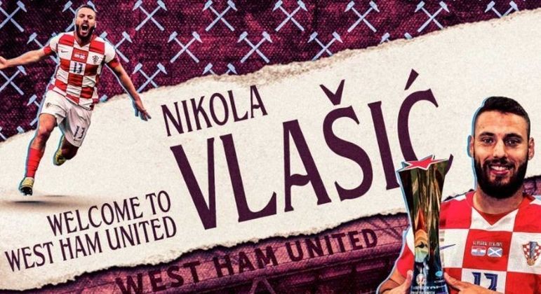 20° lugar - Nikola Vlasic (23 anos) - Meio-campista - Contratado pelo West Ham - Ex-time: CSKA - Valor da transferência: 30 milhões de euros (R$ 183 milhões).