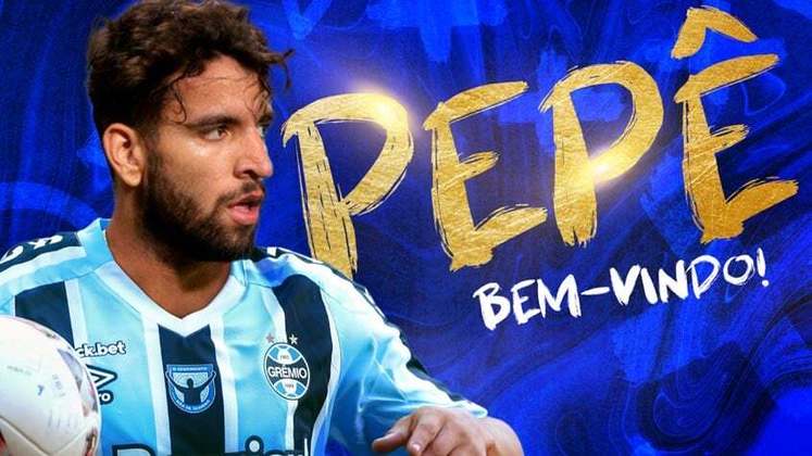 20ª posição: Pepê, 25 anos - Posição: meio-campista - Nacionalidade: brasileiro - Contratado do Cuiabá pelo Grêmio - Valor da transferência: 1,5 milhões de euros (R$ 8,3 milhões)