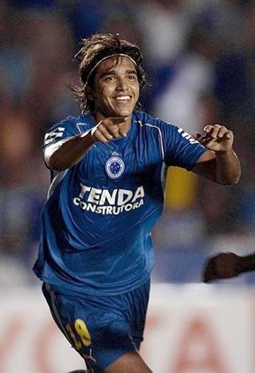 2008 - Marcelo Moreno (foto), do Cruzeiro, e Cabañas, do América (MEX), foram os artilheiros da Libertadores com oito gols.