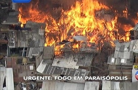 Resultado de imagem para incêndio em Paraisópolis