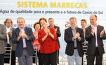 Presidente Dilma Rousseff inaugura o Sistema de Abastecimento de Água Marrecas, em Caxias do Sul (RS)