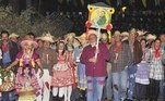 O presidente Lula e dona Marisa comandam "procissão" na festa junina da Granja do Torto