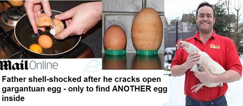 O que veio primeiro: o ovo ou a esquisitice?
