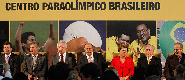 Além de Dilma e Alckmin, encontro em SP reuniu o vice-presidente da República, Michel Temer, e ministro do Esporte, Aldo Rebelo