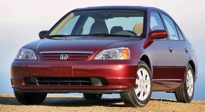 Modelos 2001 e 2002 do Honda Civic estão em lista de risco de explosão espontânea dos airbags