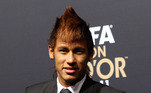Neymar na premiação do Prêmio Puskas da Fifa de gol mais bonito de 2011