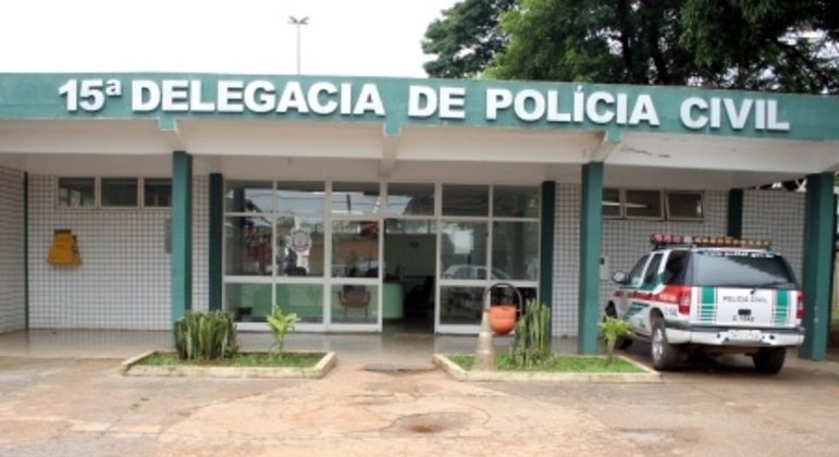 Fachada da 15ª Delegacia de Polícia, em Ceilândia (DF), onde o caso é investigado