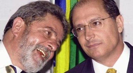 O ex-presidente Lula e Geraldo Alckmin
