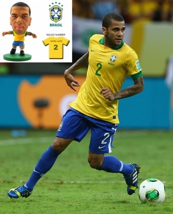 Mini Craque Soccerstarz - Dante, Ramires E Jô - Brasil