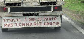 As melhores frases de para-choques de caminhão